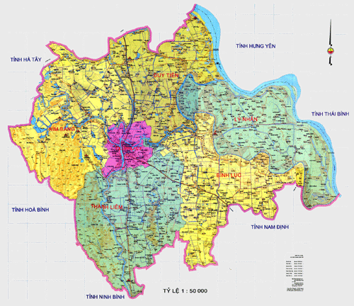 Các Đơn Vị Hành Chính Tỉnh Hà Nam