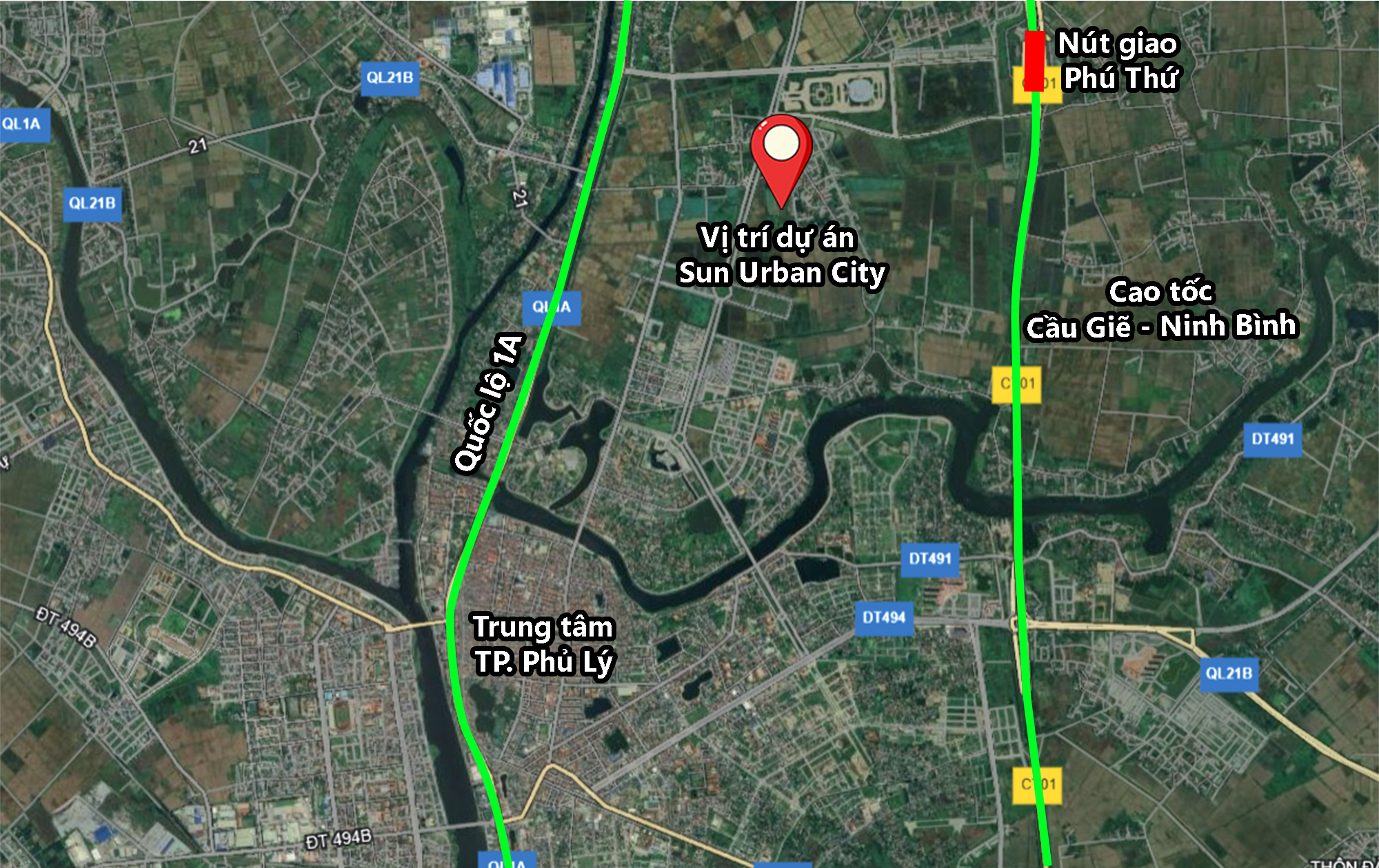Vị Trí Đắc Địa Của Dự Án Sun Group Hà Nam