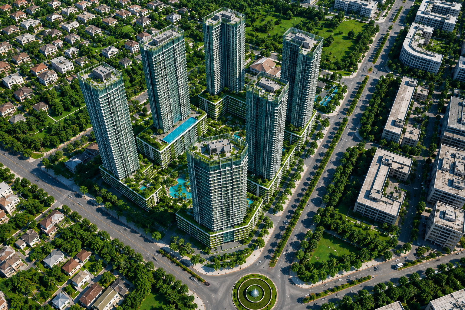 Không gian xanh trong các dự án Sun Group: từ đại đô thị Hà Nam đến tổ hợp căn hộ tại Vinh